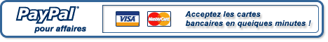 Inscrivez-vous � PayPal et acceptez d�s aujourd'hui les paiements approvisionn�s par carte bancaire.